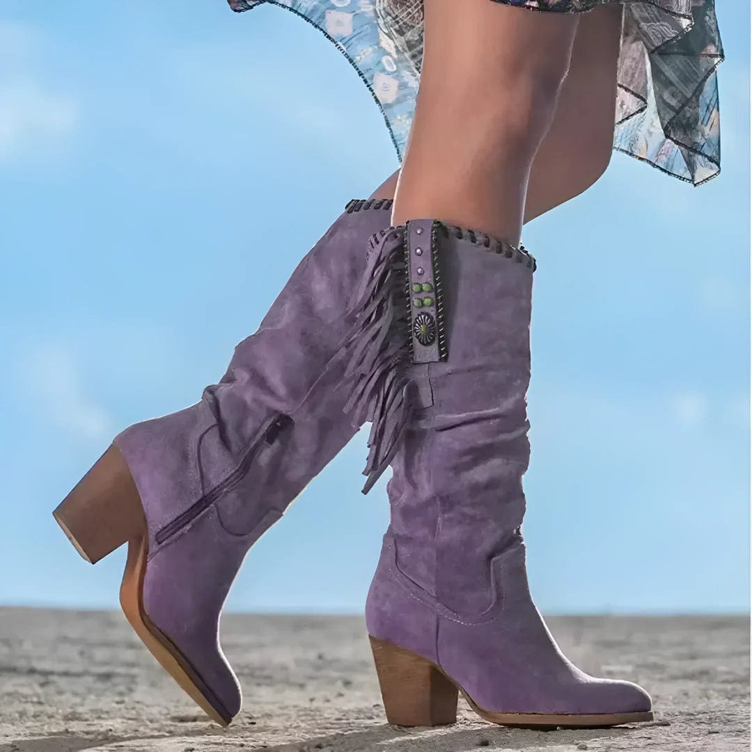 LEONA - BOTTES COWBOY STYLE WESTERN RÉTRO