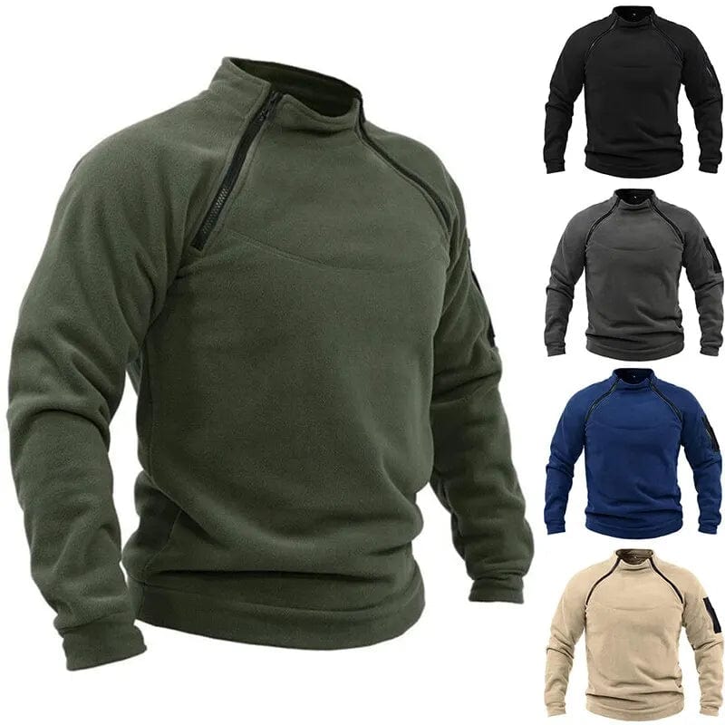 Sweat Polaire Style Militaire pour l'Extérieur