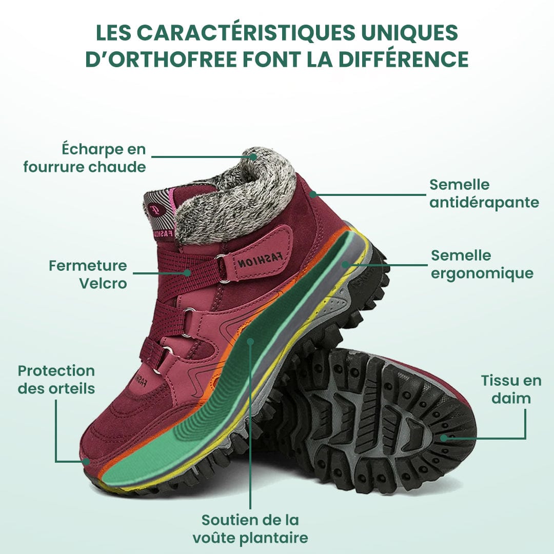 Solène - Chaussures d'hiver orthopédiques.