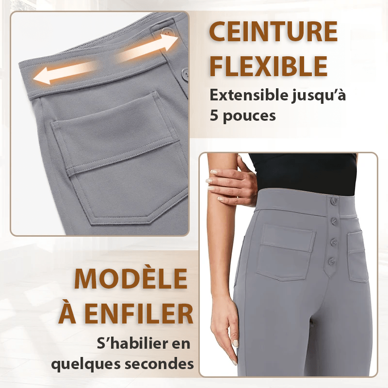 Élise | Pantalon Stretch Confortable Avec Poches