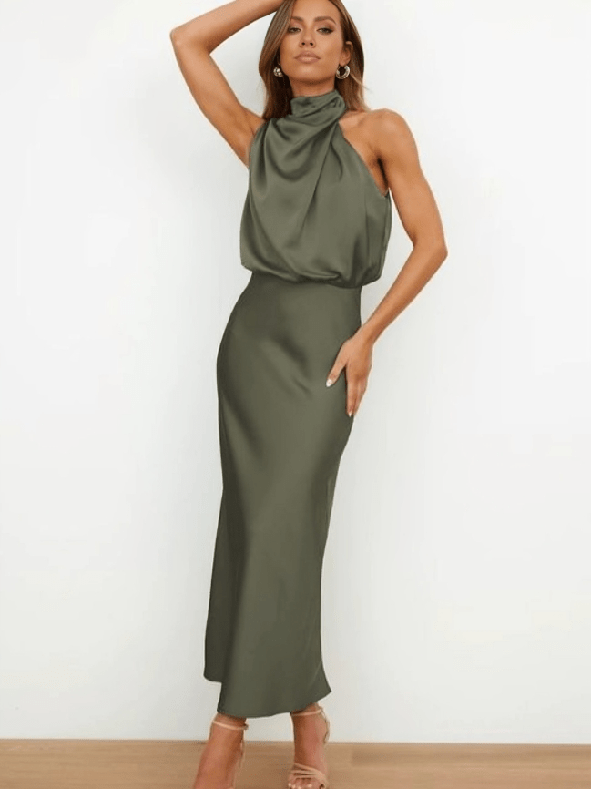 Patricia｜Robe élégante en mélange de satin