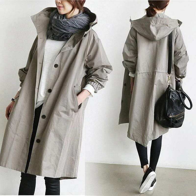 Andréa｜Imperméable trench-coat élégant