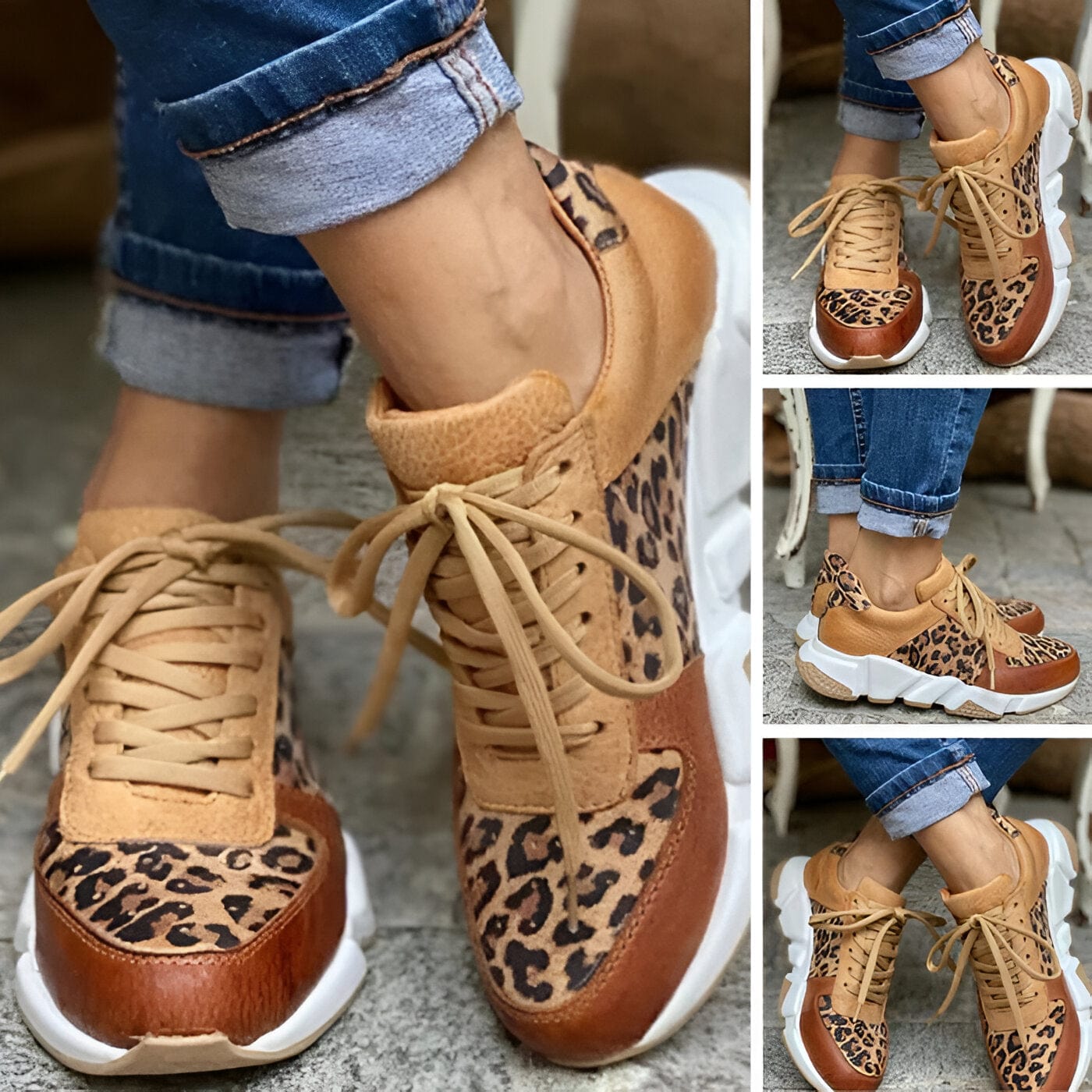 Léa | Baskets Confortboost Leopard