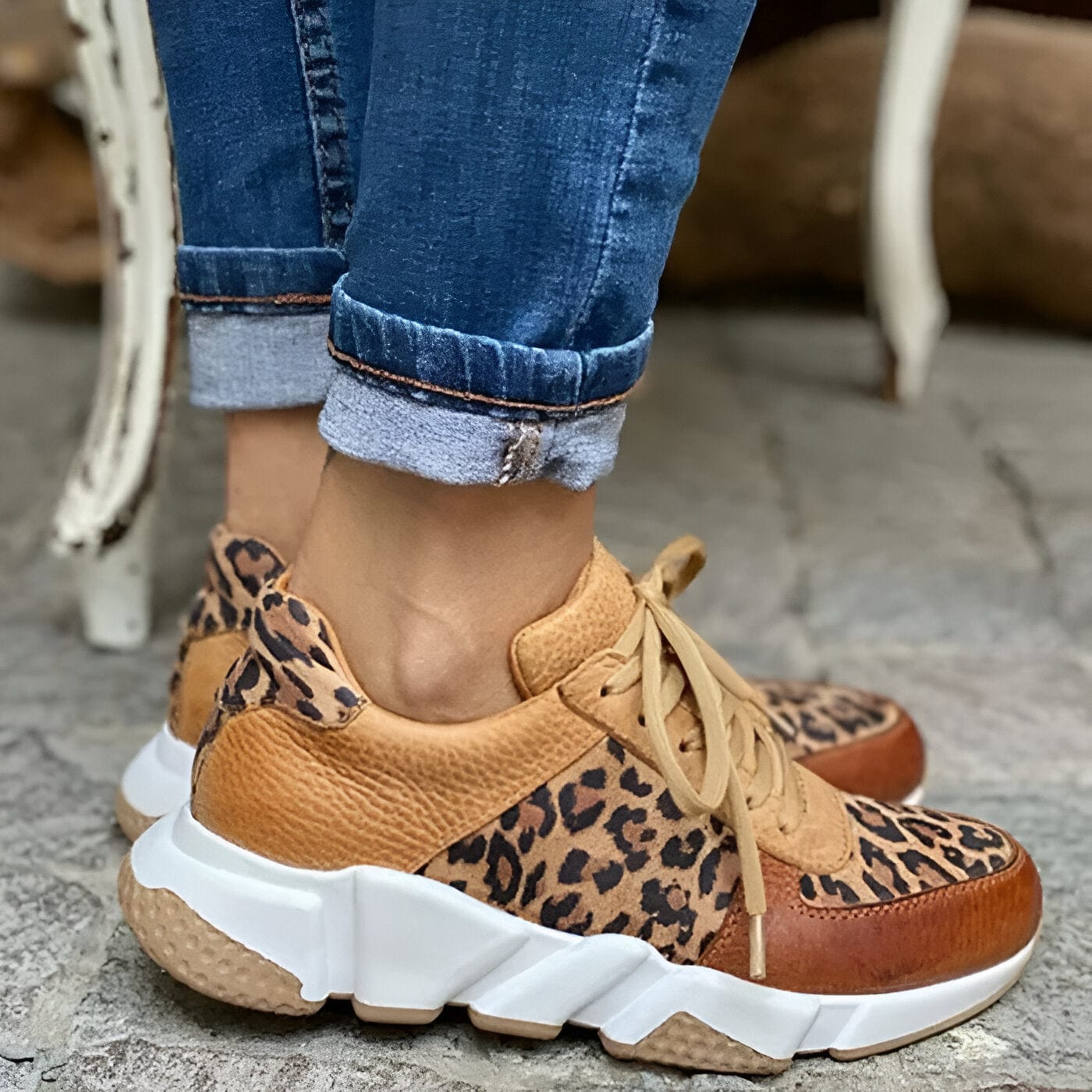 Léa | Baskets Confortboost Leopard